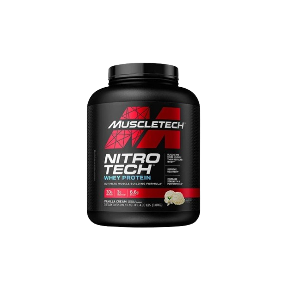 Nitro Tech Whey Protein - Muscletech 4 Lb